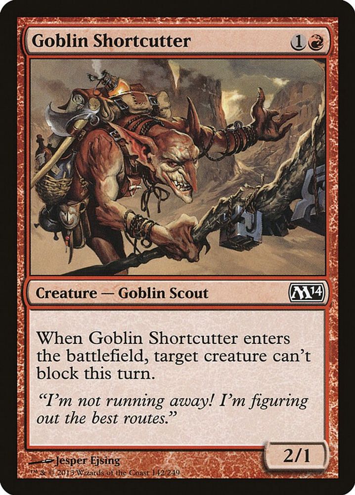 2013 Magic: The Gathering: Magic 2014 (M14) (M14) - Goblin Shortcutter (#142, Common) (, Near Mint)