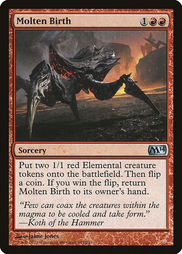2013 Magic: The Gathering: Magic 2014 (M14) (M14) - Molten Birth (#147, Uncommon) (, Near Mint)