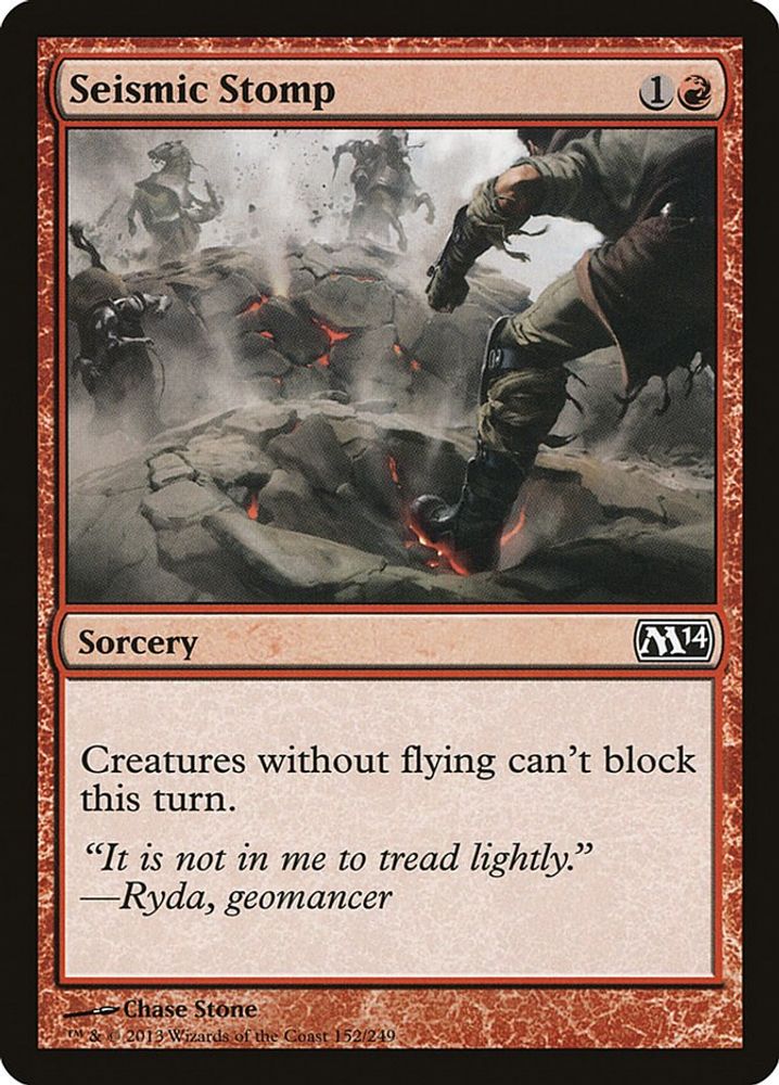 2013 Magic: The Gathering: Magic 2014 (M14) (M14) - Seismic Stomp (#152, Common) (, Near Mint)