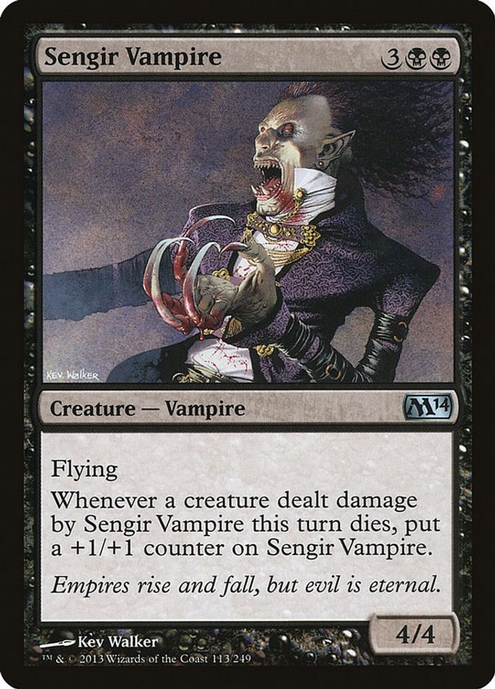 2013 Magic: The Gathering: Magic 2014 (M14) (M14) - Sengir Vampire (#113, Uncommon) (, Near Mint)