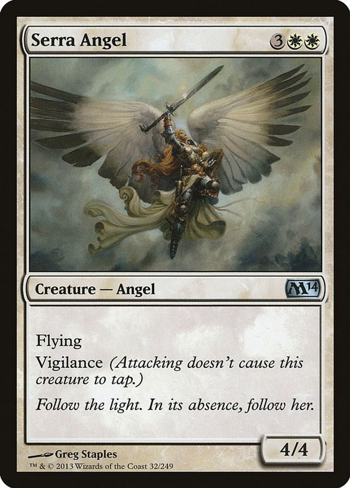 2013 Magic: The Gathering: Magic 2014 (M14) (M14) - Serra Angel (#32, Uncommon) (, Near Mint)