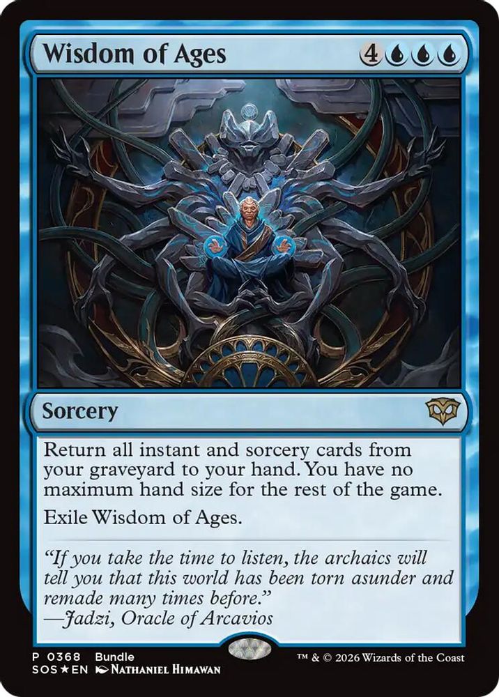 2026 Magic: The Gathering: Unique and Miscellaneous Promos (UMP) - Wisdom of Ages (SOS Bundle) (#368, Promo) (Foil, Near Mint)