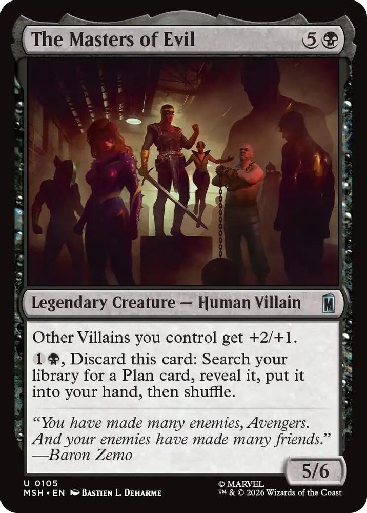 2026 Magic: The Gathering: Marvel Super Heroes (MSH) - The Masters of Evil (#105, Uncommon) (, Near Mint)