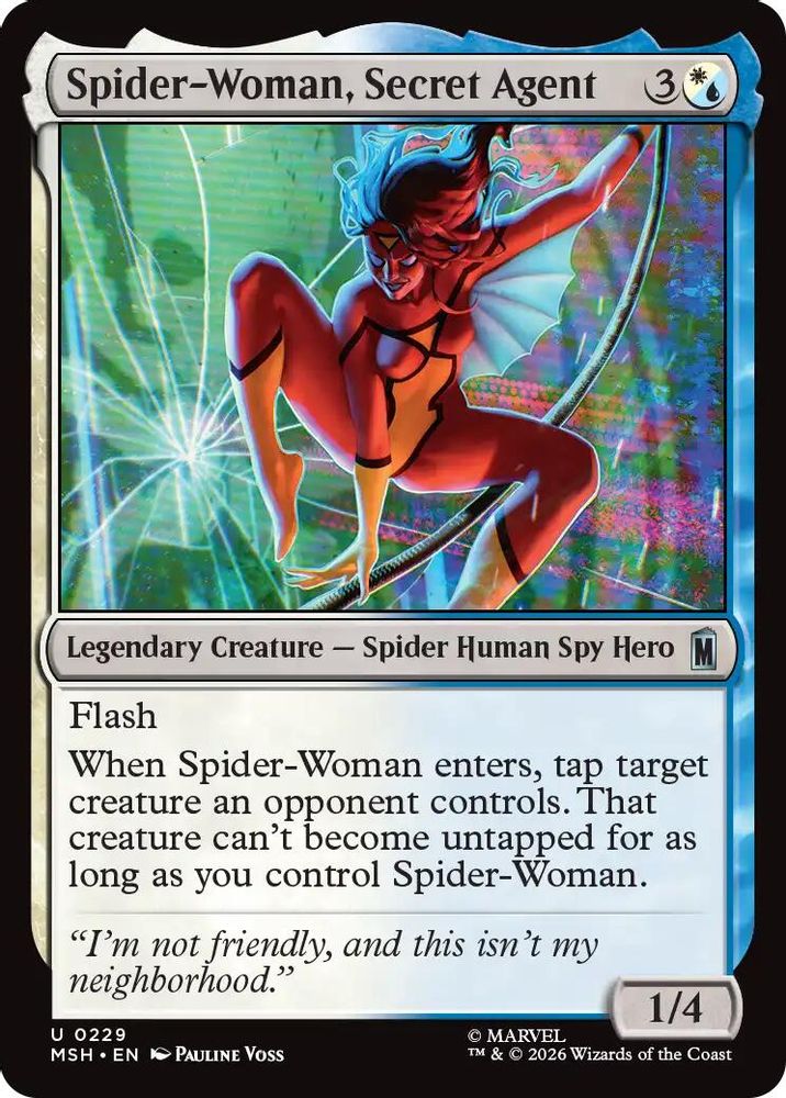 2026 Magic: The Gathering: Marvel Super Heroes (MSH) - Spider Woman Secret Agent (#229, Uncommon) (, Near Mint)