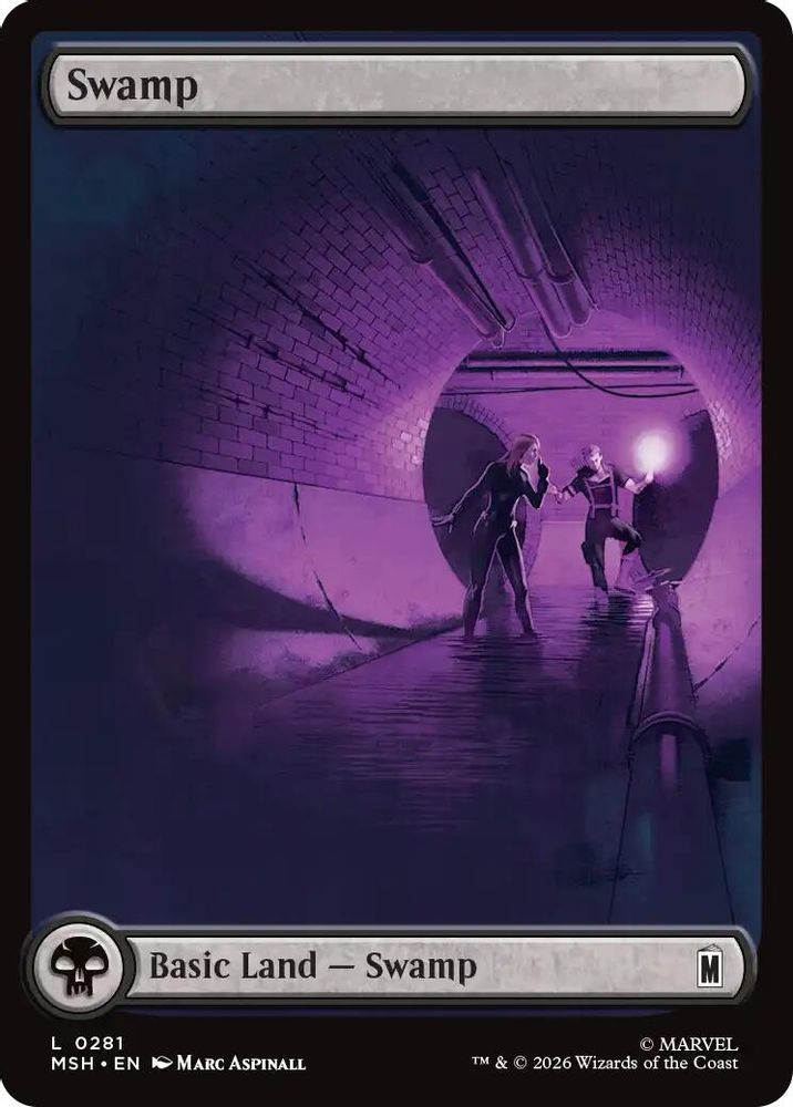 2026 Magic: The Gathering: Marvel Super Heroes (MSH) - Swamp 0281 (#281, Land)