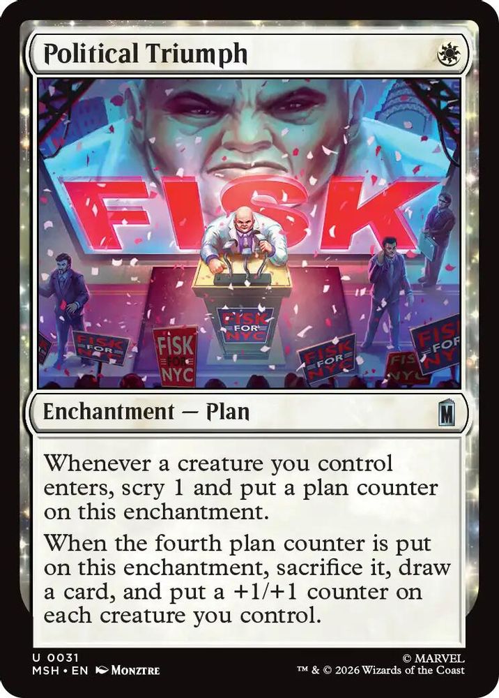 2026 Magic: The Gathering: Marvel Super Heroes (MSH) - Political Triumph (#31, Uncommon)
