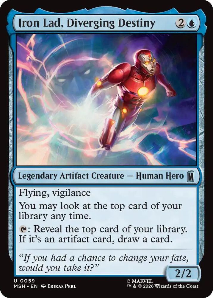 2026 Magic: The Gathering: Marvel Super Heroes (MSH) - Iron Lad Diverging Destiny (#59, Uncommon) (, Near Mint)