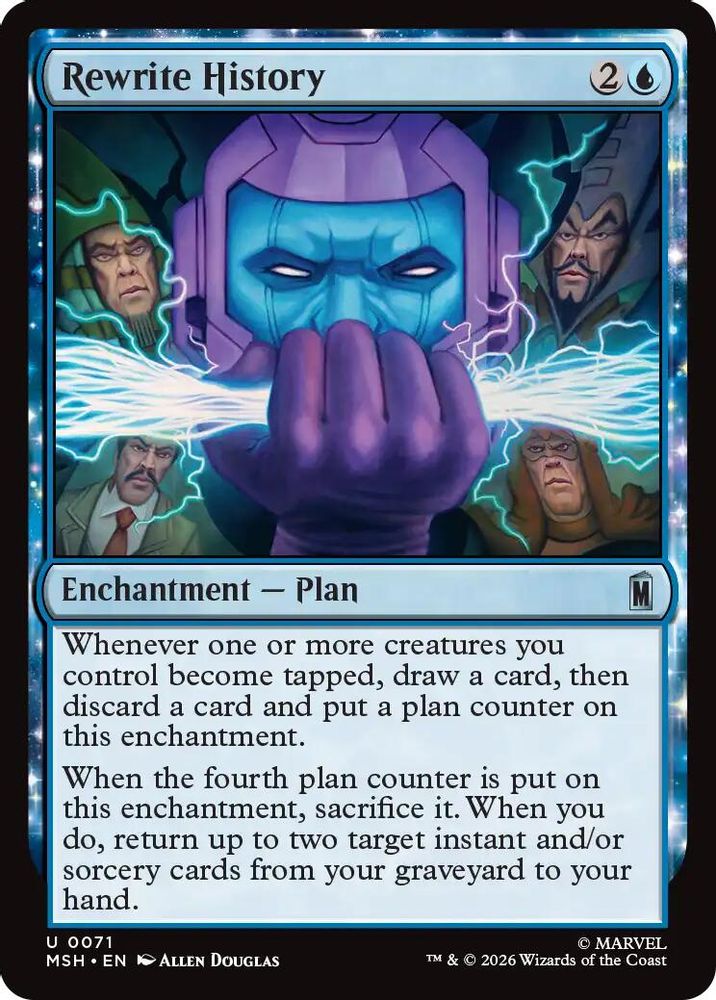 2026 Magic: The Gathering: Marvel Super Heroes (MSH) - Rewrite History (#71, Uncommon) (, Near Mint)