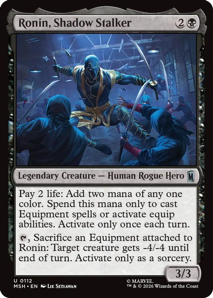 2026 Magic: The Gathering: Marvel Super Heroes (MSH) - Ronin Shadow Stalker (#112, Uncommon) (, Near Mint)