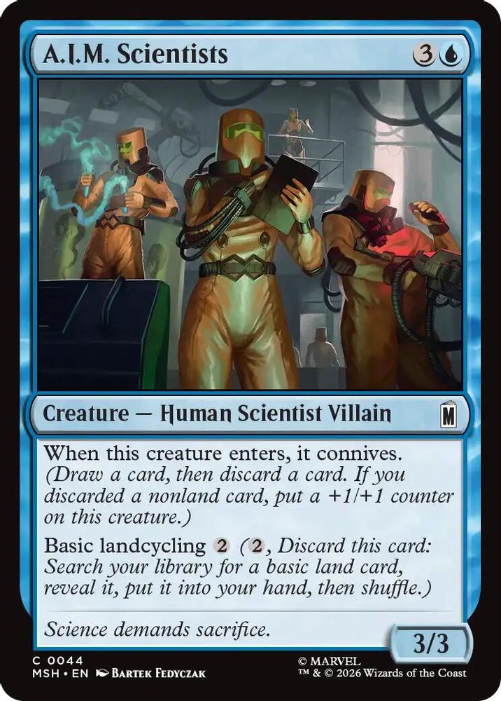 2026 Magic: The Gathering: Marvel Super Heroes (MSH) - AIM Scientists (#44, Common) (, Near Mint)