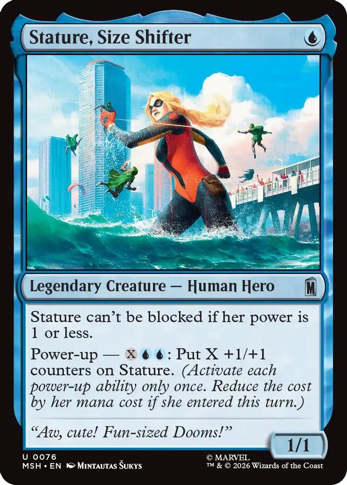 2026 Magic: The Gathering: Marvel Super Heroes (MSH) - Stature Size Shifter (#76, Rare) (Foil, Near Mint)