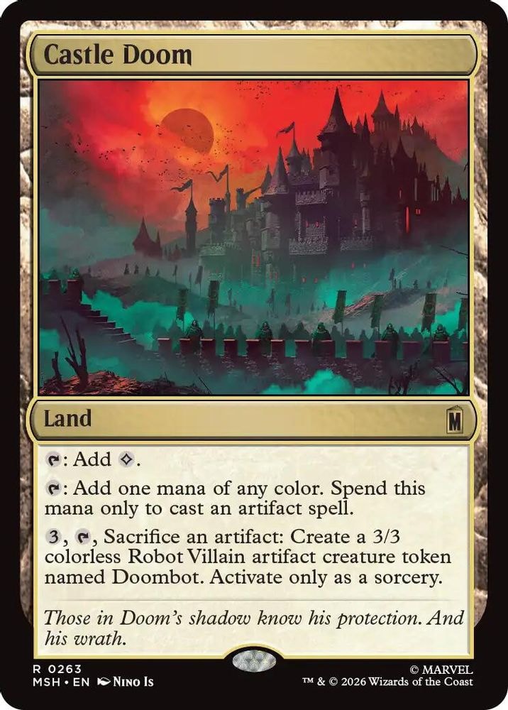 2026 Magic: The Gathering: Marvel Super Heroes (MSH) - Castle Doom (#263, Rare) (, Near Mint)