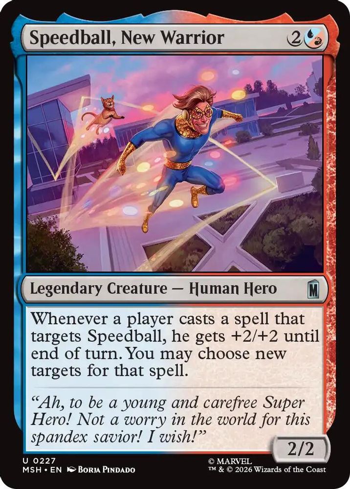 2026 Magic: The Gathering: Marvel Super Heroes (MSH) - Speedball New Warrior (#227, Uncommon) (, Near Mint)