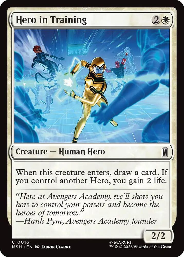 2026 Magic: The Gathering: Marvel Super Heroes (MSH) - Hero in Training (#16, Common)