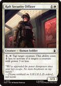 2026 Magic: The Gathering: Marvel Super Heroes (MSH) - Raft Security Officer (#33, Common) (, Near Mint)