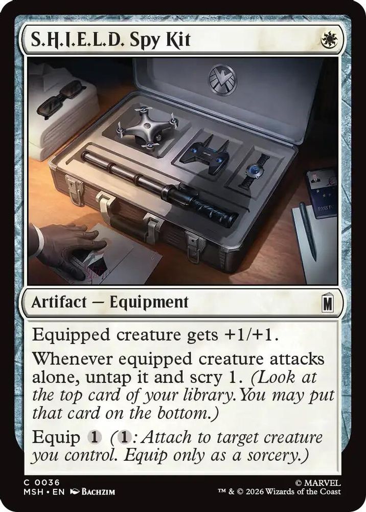 2026 Magic: The Gathering: Marvel Super Heroes (MSH) - SHIELD Spy Kit (#36, Common)