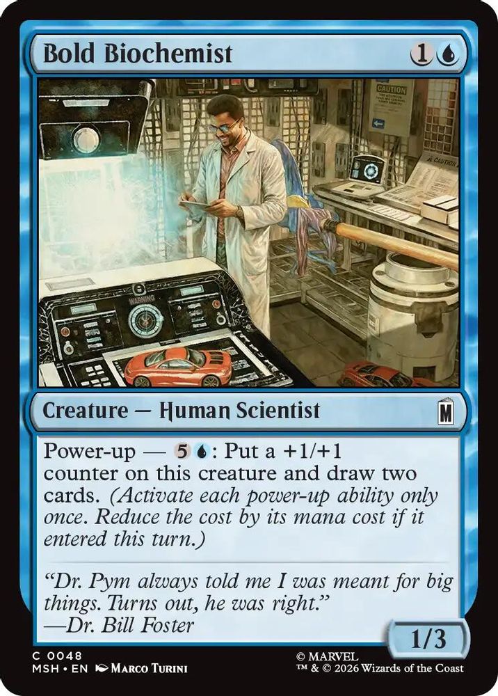 2026 Magic: The Gathering: Marvel Super Heroes (MSH) - Bold Biochemist (#48, Common)
