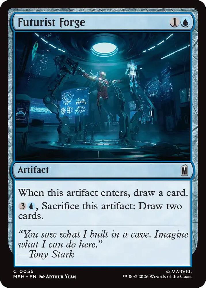 2026 Magic: The Gathering: Marvel Super Heroes (MSH) - Futurist Forge (#55, Common) (, Near Mint)