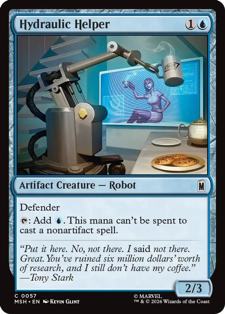 2026 Magic: The Gathering: Marvel Super Heroes (MSH) - Hydraulic Helper (#57, Common) (, Near Mint)