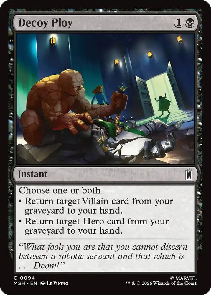 2026 Magic: The Gathering: Marvel Super Heroes (MSH) - Decoy Ploy (#94, Common)