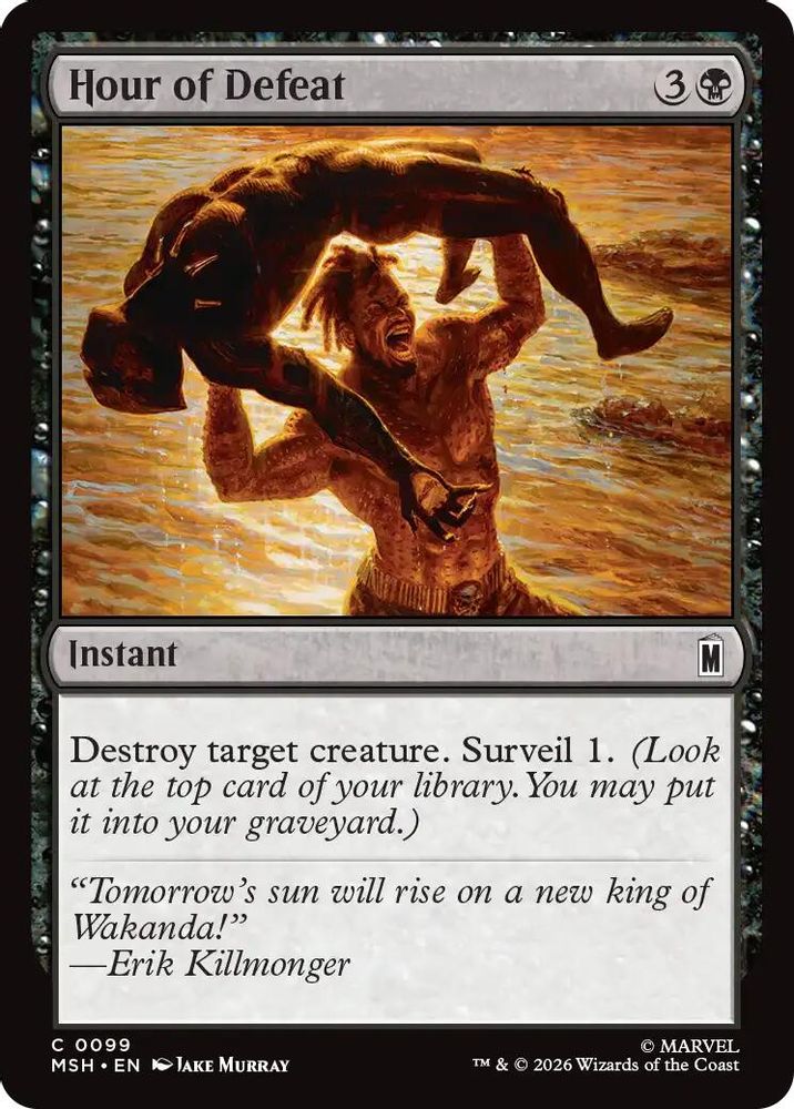 2026 Magic: The Gathering: Marvel Super Heroes (MSH) - Hour of Defeat (#99, Common)