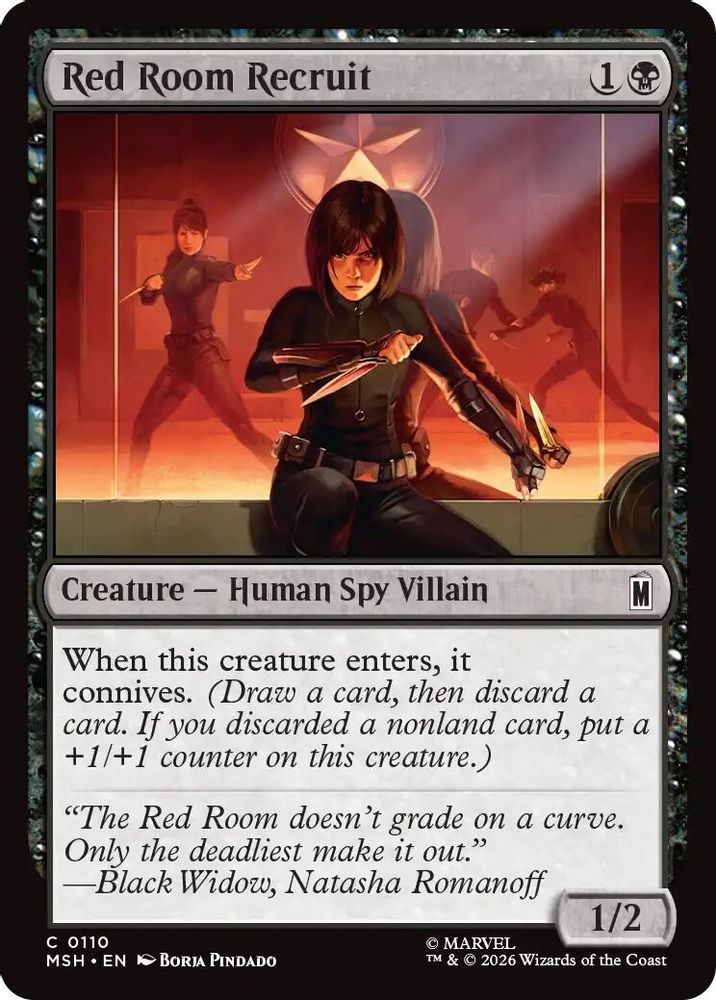 2026 Magic: The Gathering: Marvel Super Heroes (MSH) - Red Room Recruit (#110, Common) (, Near Mint)