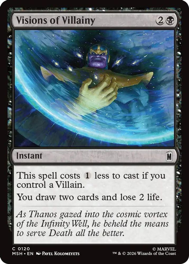 2026 Magic: The Gathering: Marvel Super Heroes (MSH) - Visions of Villainy (#120, Common) (, Near Mint)