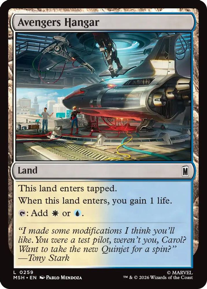 2026 Magic: The Gathering: Marvel Super Heroes (MSH) - Avengers Hangar (#259, Land) (, Near Mint)