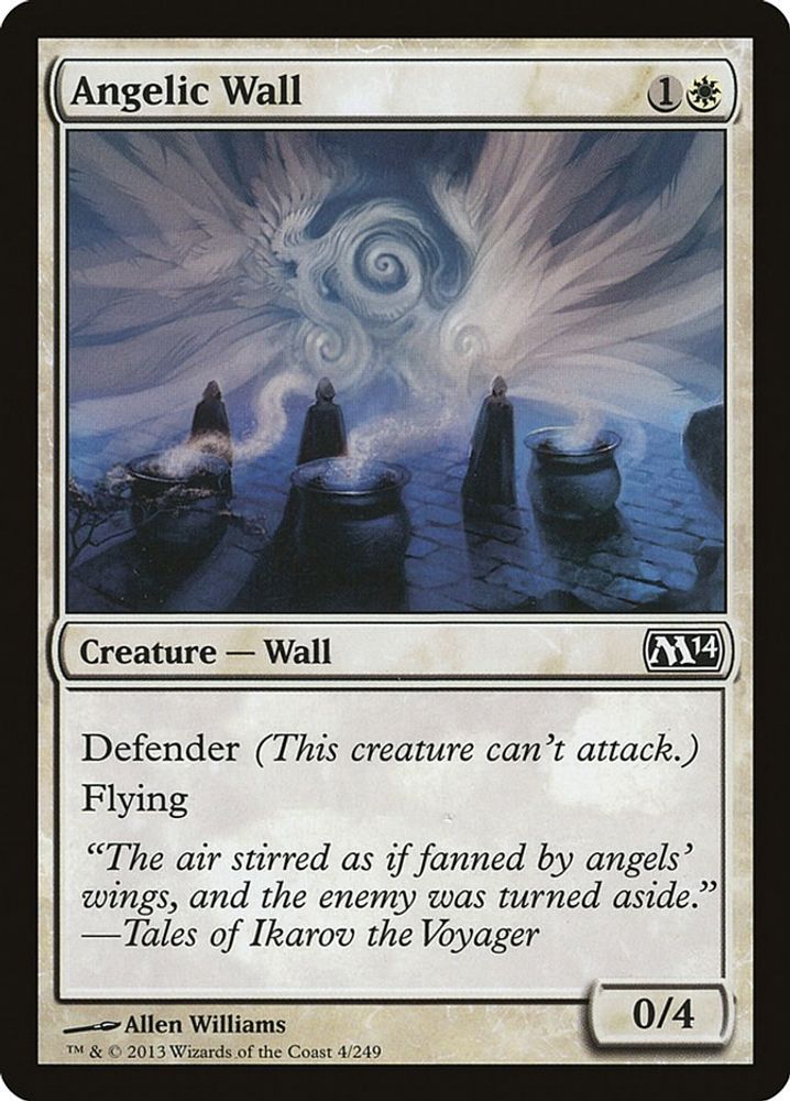 2013 Magic: The Gathering: Magic 2014 (M14) (M14) - Angelic Wall (#4, Common) (, Near Mint)