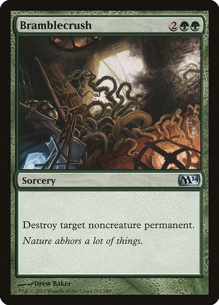 2013 Magic: The Gathering: Magic 2014 (M14) (M14) - Bramblecrush (#165, Uncommon) (, Near Mint)