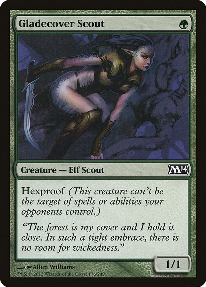 2013 Magic: The Gathering: Magic 2014 (M14) (M14) - Gladecover Scout (#176, Common) (, Near Mint)