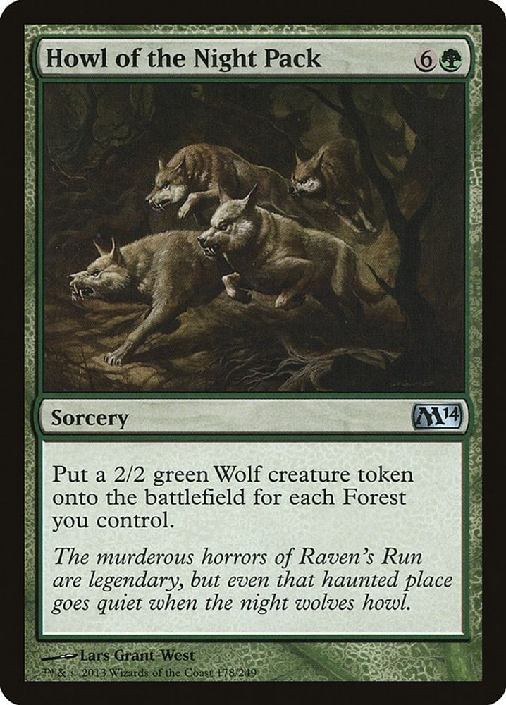 2013 Magic: The Gathering: Magic 2014 (M14) (M14) - Howl of the Night Pack (#178, Uncommon) (, Near Mint)
