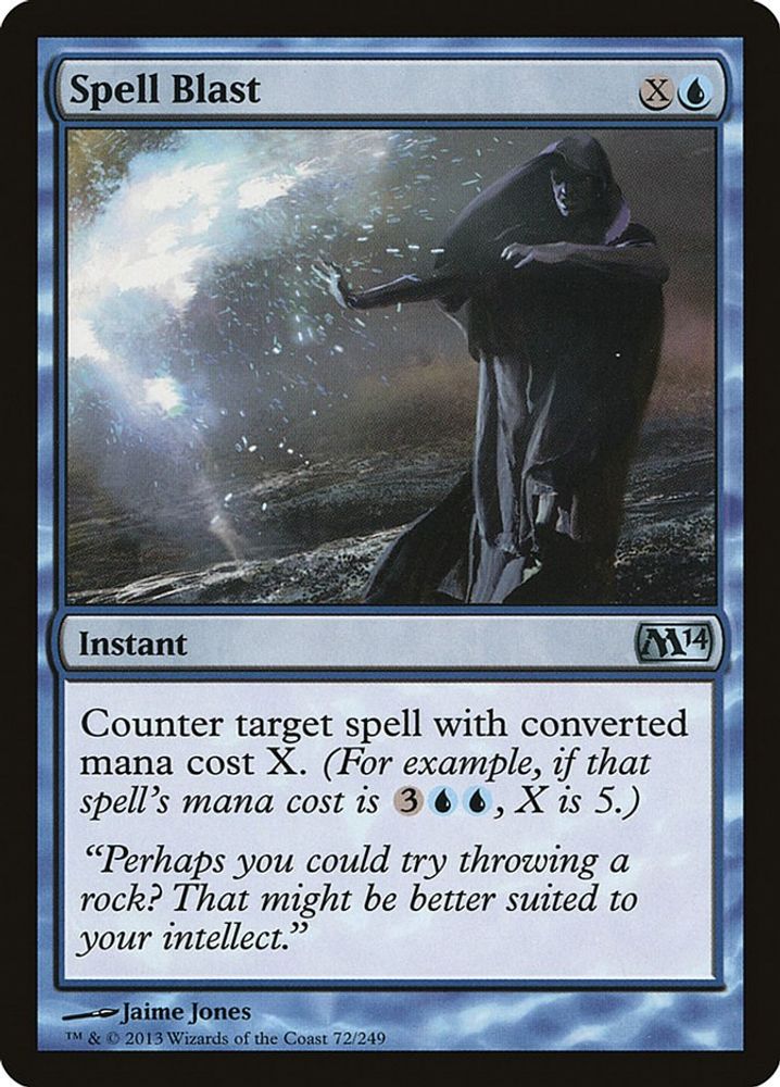 2013 Magic: The Gathering: Magic 2014 (M14) (M14) - Spell Blast (#72, Uncommon) (, Near Mint)
