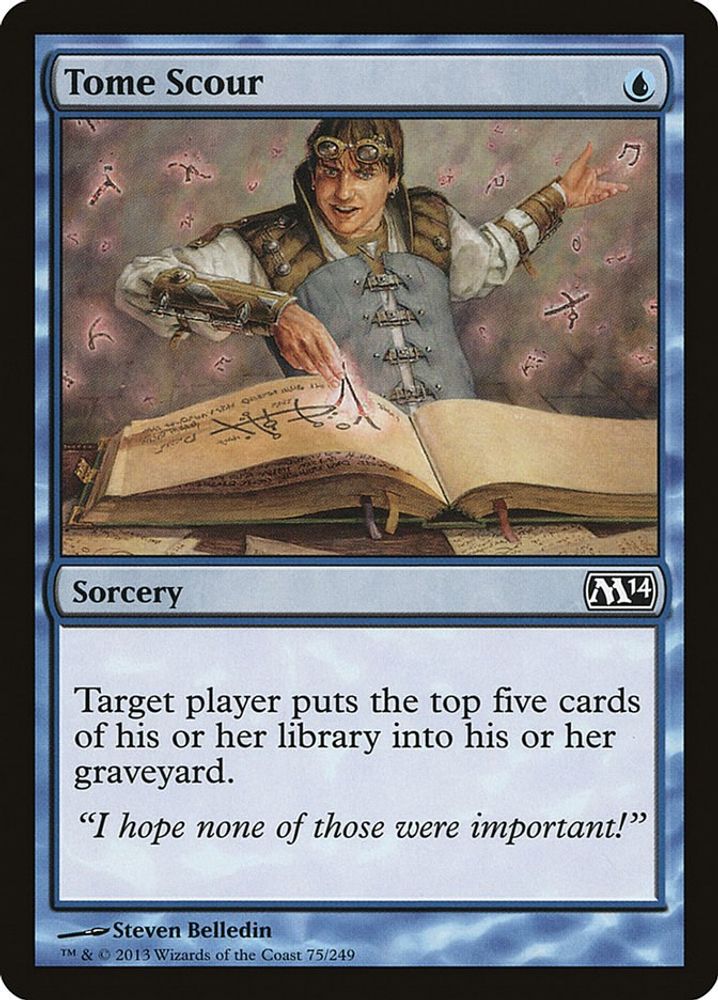 2013 Magic: The Gathering: Magic 2014 (M14) (M14) - Tome Scour (#75, Common) (, Near Mint)