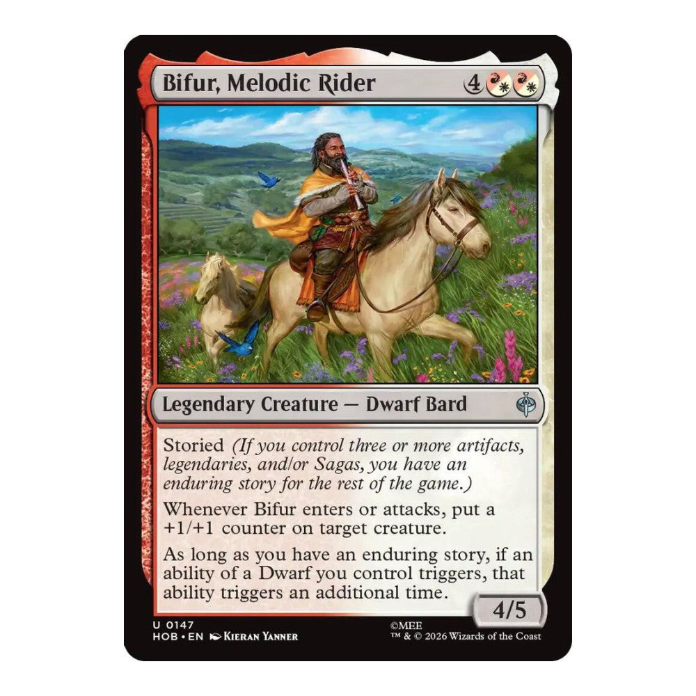 2026 Magic: The Gathering: The Hobbit (HOB) - Bifur, Melodic Rider (#147, Uncommon) (, Near Mint)