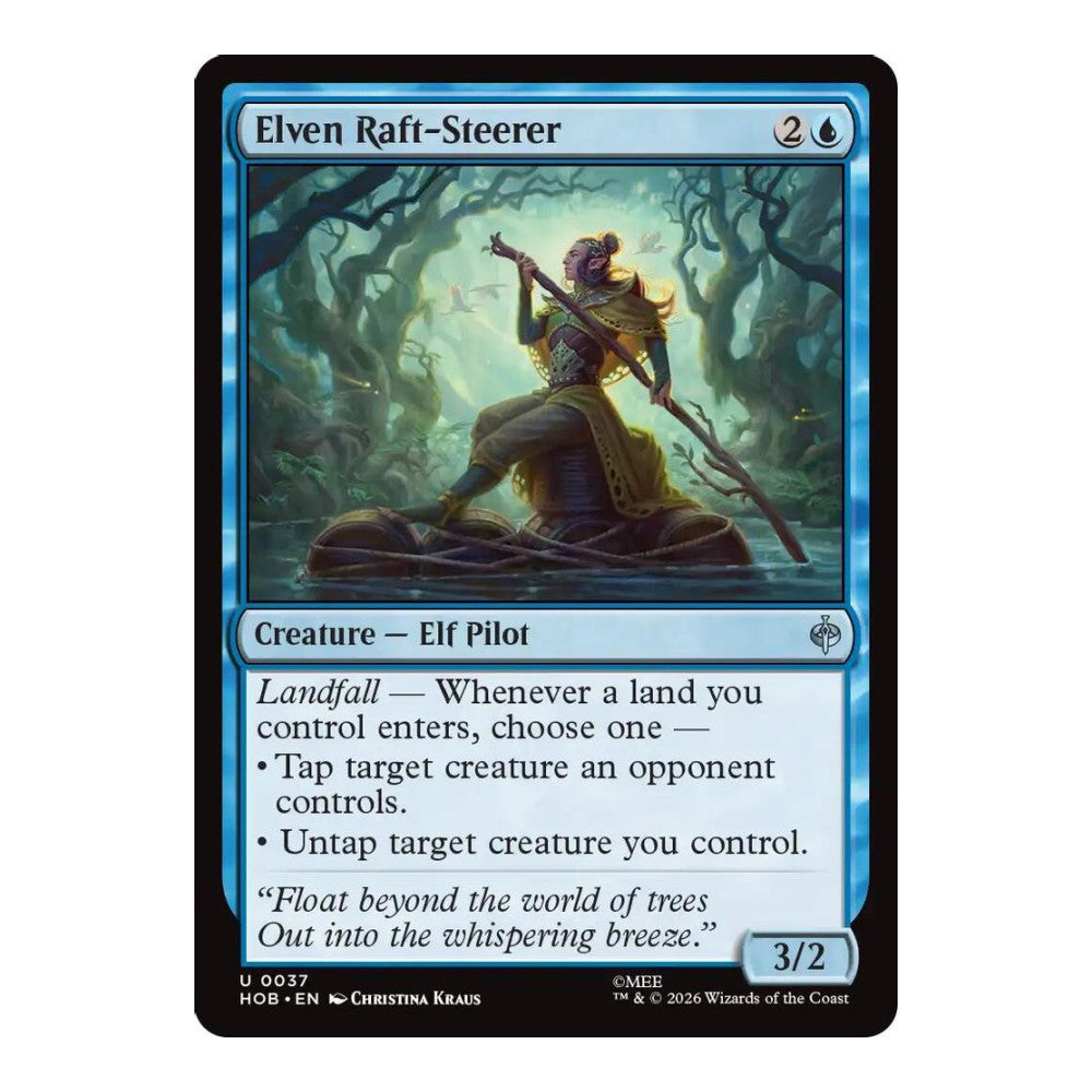 2026 Magic: The Gathering: The Hobbit (HOB) - Elven Raft-Steerer (#37, Uncommon) (, Near Mint)