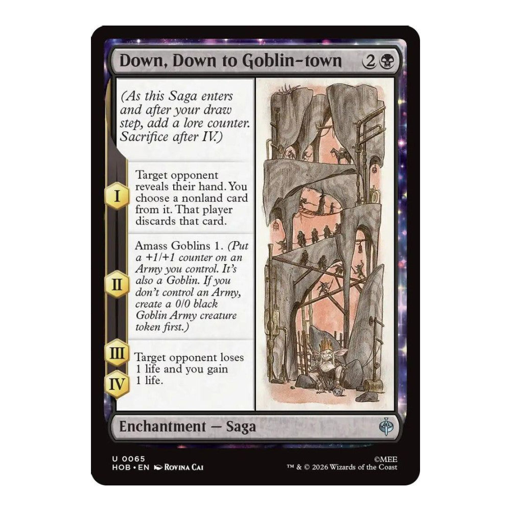 2026 Magic: The Gathering: The Hobbit (HOB) - Down, Down to Goblin-town (#65, Uncommon) (, Near Mint)