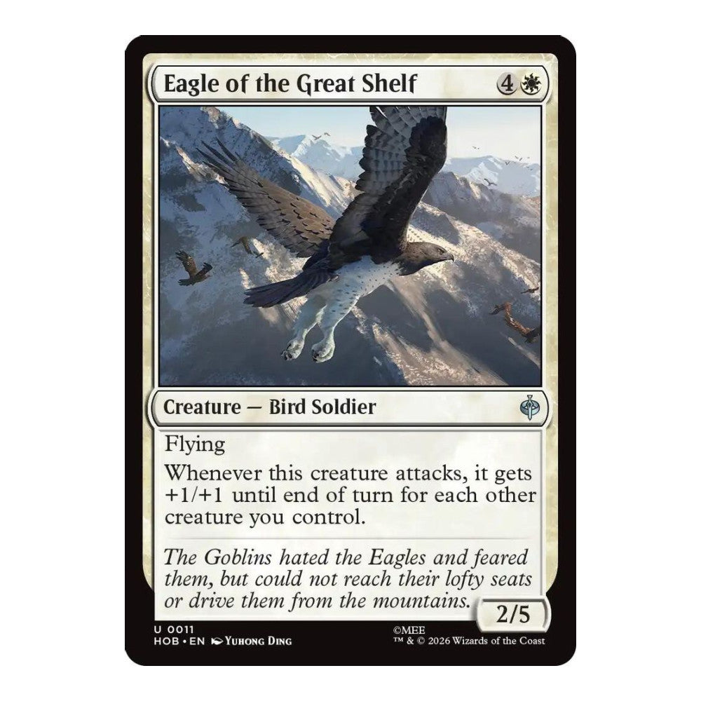 2026 Magic: The Gathering: The Hobbit (HOB) - Eagle of the Great Shelf (#11, Uncommon) (, Near Mint)