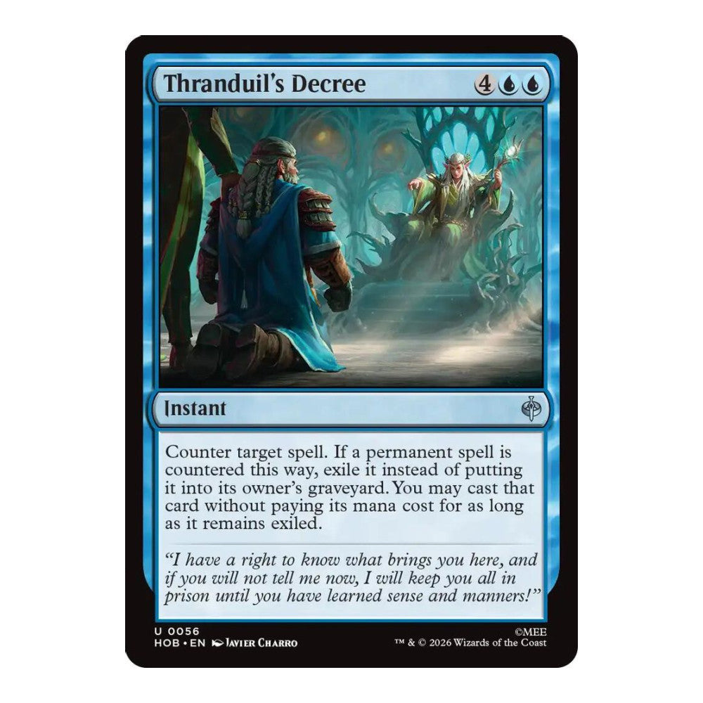 2026 Magic: The Gathering: The Hobbit (HOB) - Thranduil's Decree (#56, Uncommon) (, Near Mint)