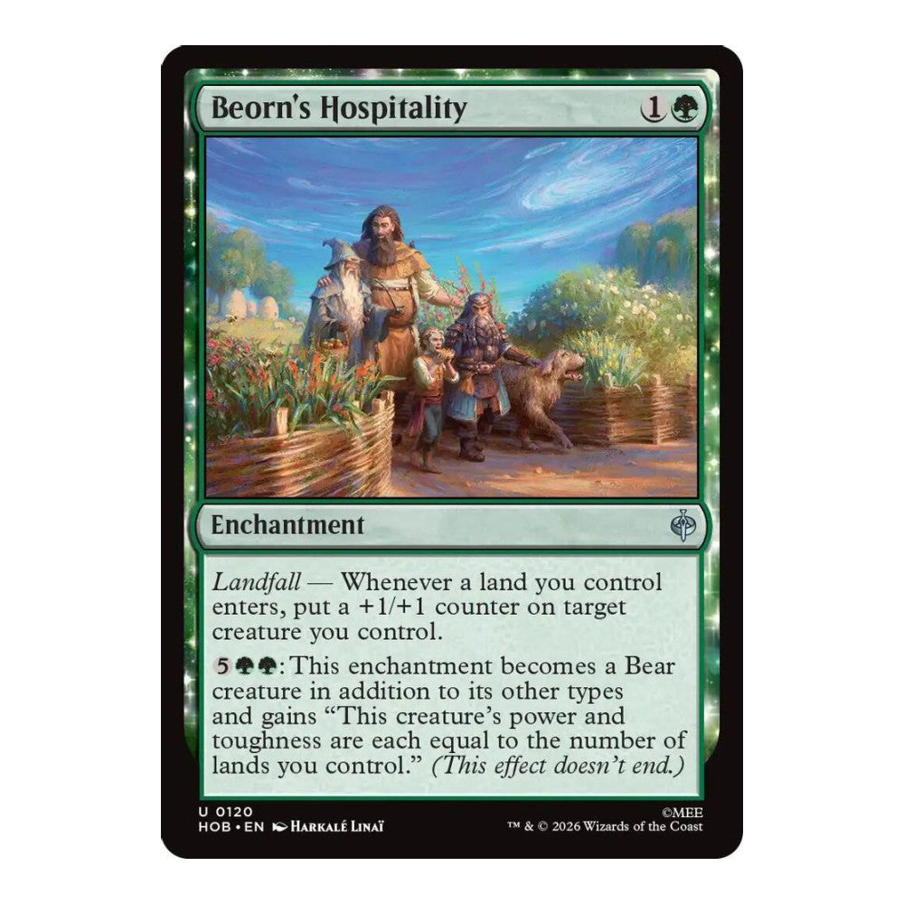 2026 Magic: The Gathering: The Hobbit (HOB) - Beorn's Hospitality (#120, Uncommon) (, Near Mint)