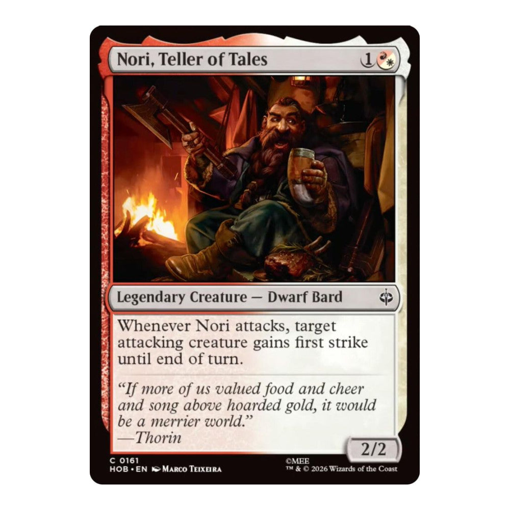 2026 Magic: The Gathering: The Hobbit (HOB) - Nori, Teller of Tales (#161, Common) (, Near Mint)