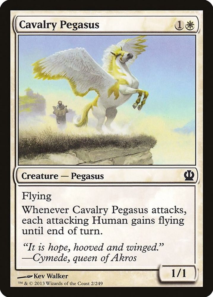 2013 Magic: The Gathering: Theros (THS) - Cavalry Pegasus (#2, Common) (, Near Mint)