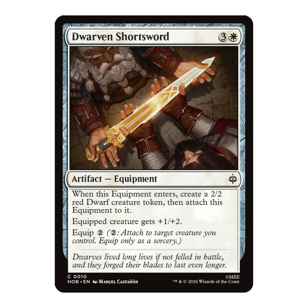 2026 Magic: The Gathering: The Hobbit (HOB) - Dwarven Shortsword (#10, Common) (, Near Mint)