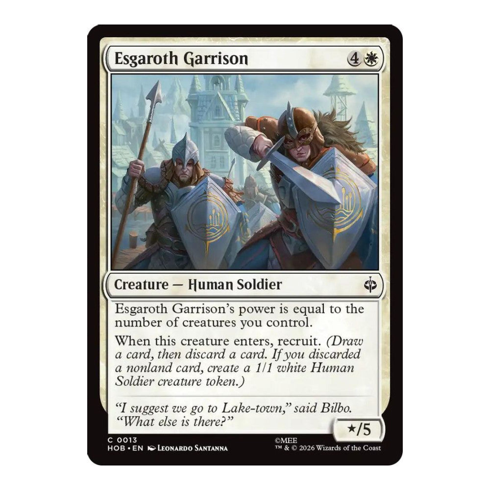2026 Magic: The Gathering: The Hobbit (HOB) - Esgaroth Garrison (#13, Common) (, Near Mint)