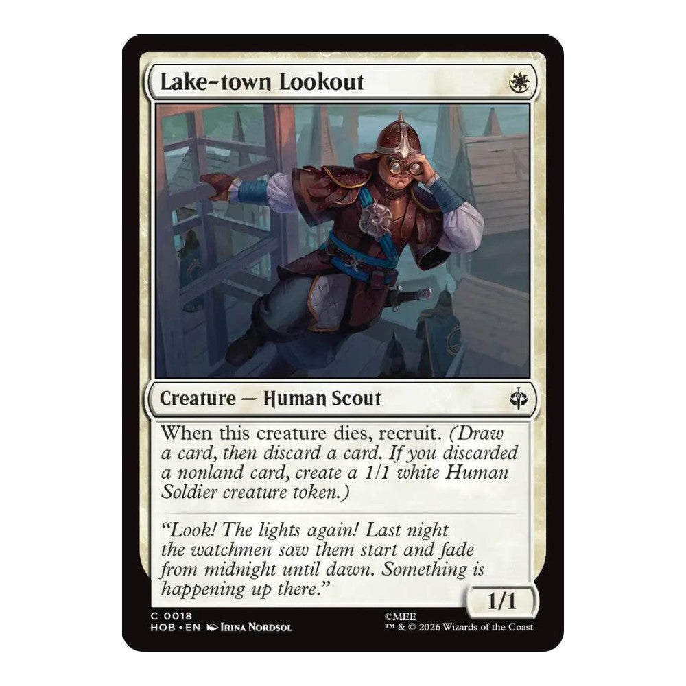 2026 Magic: The Gathering: The Hobbit (HOB) - Lake-town Lookout (#18, Common) (, Near Mint)