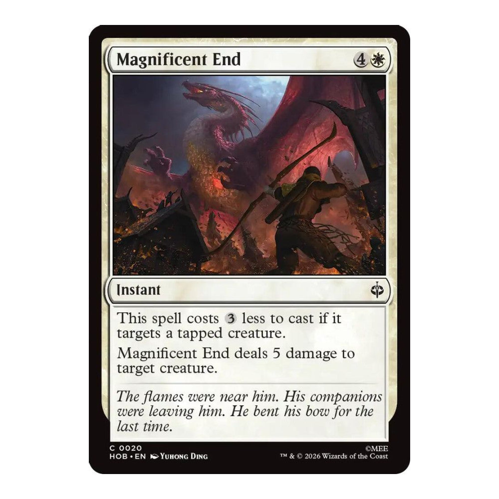 2026 Magic: The Gathering: The Hobbit (HOB) - Magnificent End (#20, Common) (, Near Mint)