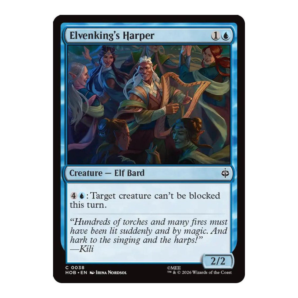 2026 Magic: The Gathering: The Hobbit (HOB) - Elvenking's Harper (#38, Common) (, Near Mint)