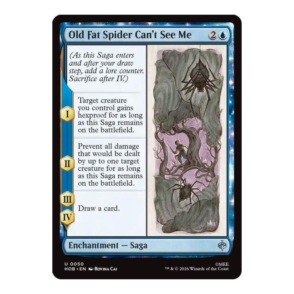 2026 Magic: The Gathering: The Hobbit (HOB) - Old Fat Spider Can't See Me (#50, Uncommon) (, Near Mint)
