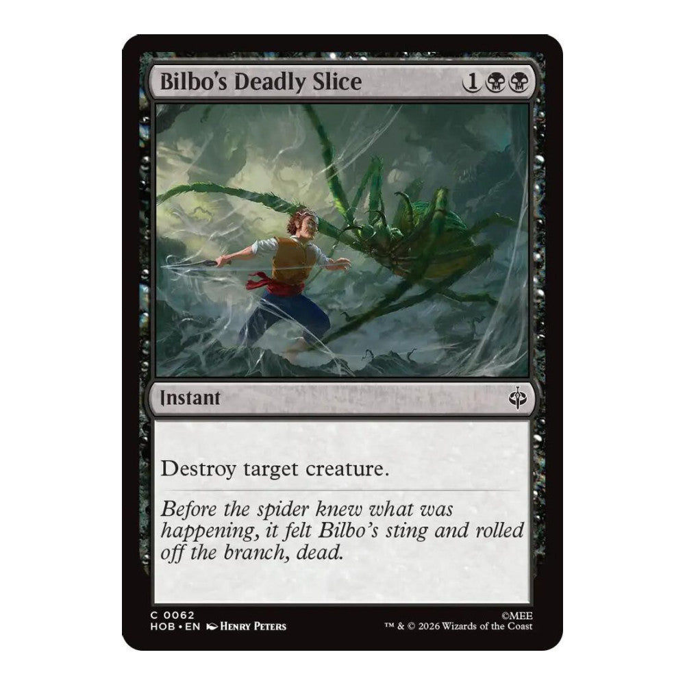 2026 Magic: The Gathering: The Hobbit (HOB) - Bilbo's Deadly Slice (#62, Common) (, Near Mint)