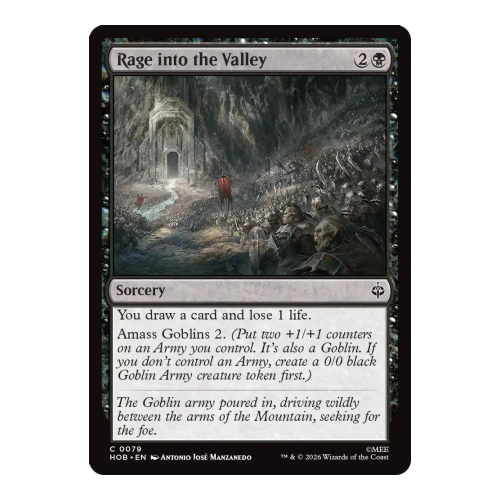 2026 Magic: The Gathering: The Hobbit (HOB) - Rage into the Valley (#79, Common) (, Near Mint)